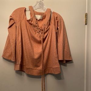 Long sleeve burnt orange tunic